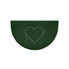 Heart Embossed Halfmoon Indoor and Sheltered Outdoor Spaghetti Doormat