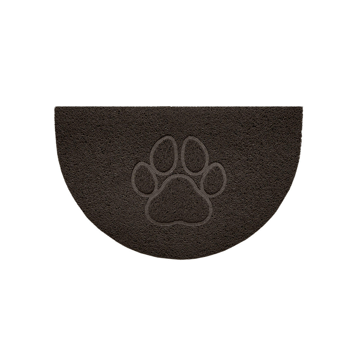 Paw Embossed Halfmoon Indoor/Sheltered Outdoor Spaghetti Doormat