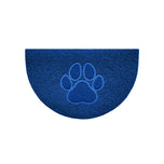 Paw Embossed Halfmoon Indoor/Sheltered Outdoor Spaghetti Doormat