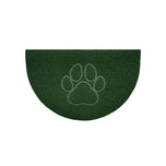 Paw Embossed Halfmoon Indoor/Sheltered Outdoor Spaghetti Doormat