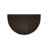 Pineapple Embossed Halfmoon Indoor/Sheltered Outdoor Spaghetti Doormat