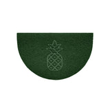 Pineapple Embossed Halfmoon Indoor/Sheltered Outdoor Spaghetti Doormat