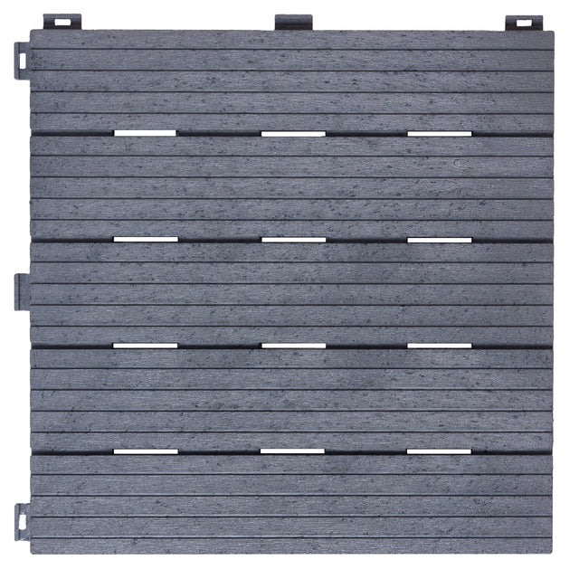 Cosmo Light Grey Decking Tile Front