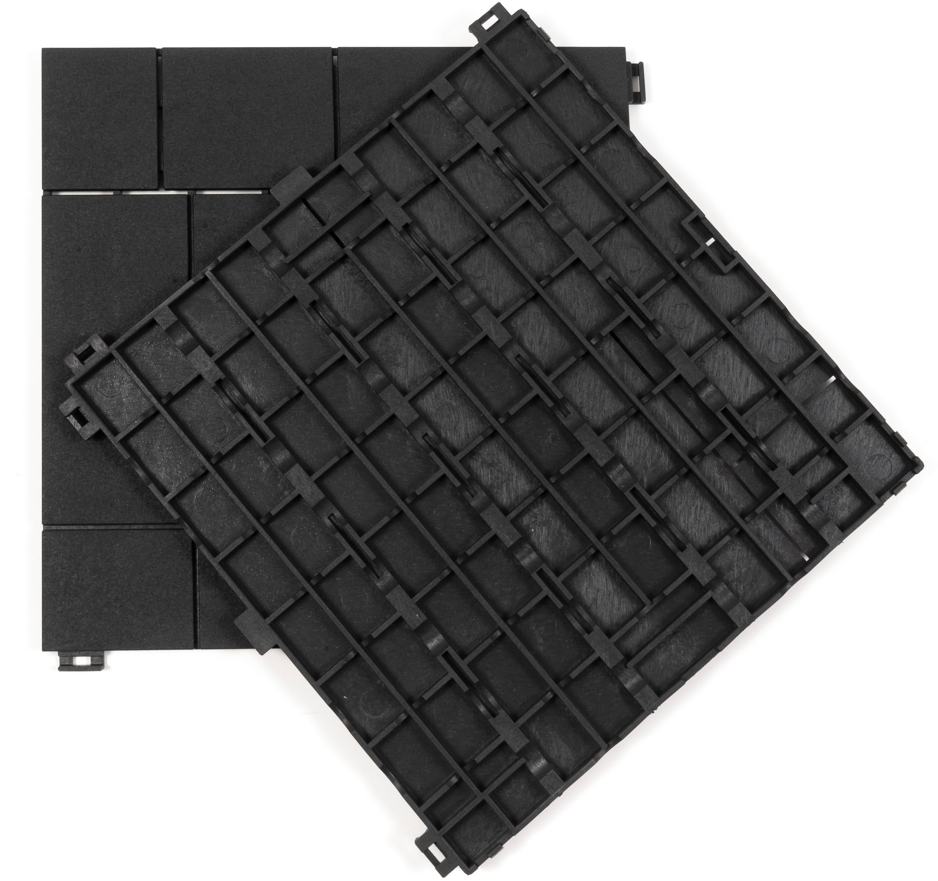 10 X Mosaic Garden Patio Interlocking Composite Deck Tiles – Nicoman.co.uk