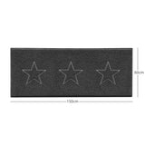 "Star" Embossed Loofah Textured Spaghetti Doormat