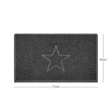 "Star" Embossed Loofah Textured Spaghetti Door Mat