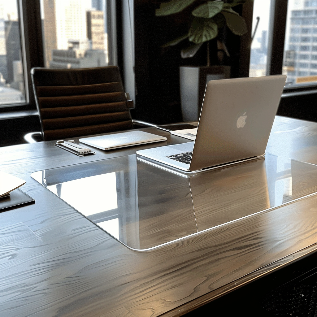 PVC Clear Desk Mat Table Cover - Transparent