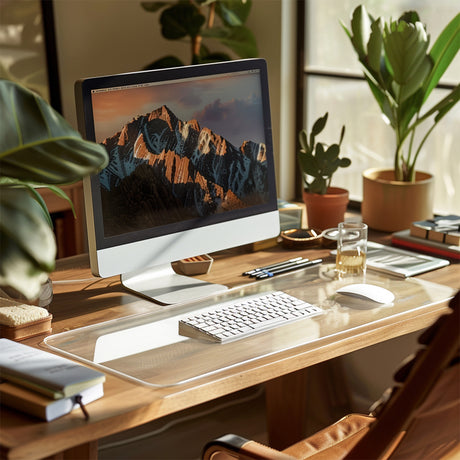 transparent desk mats