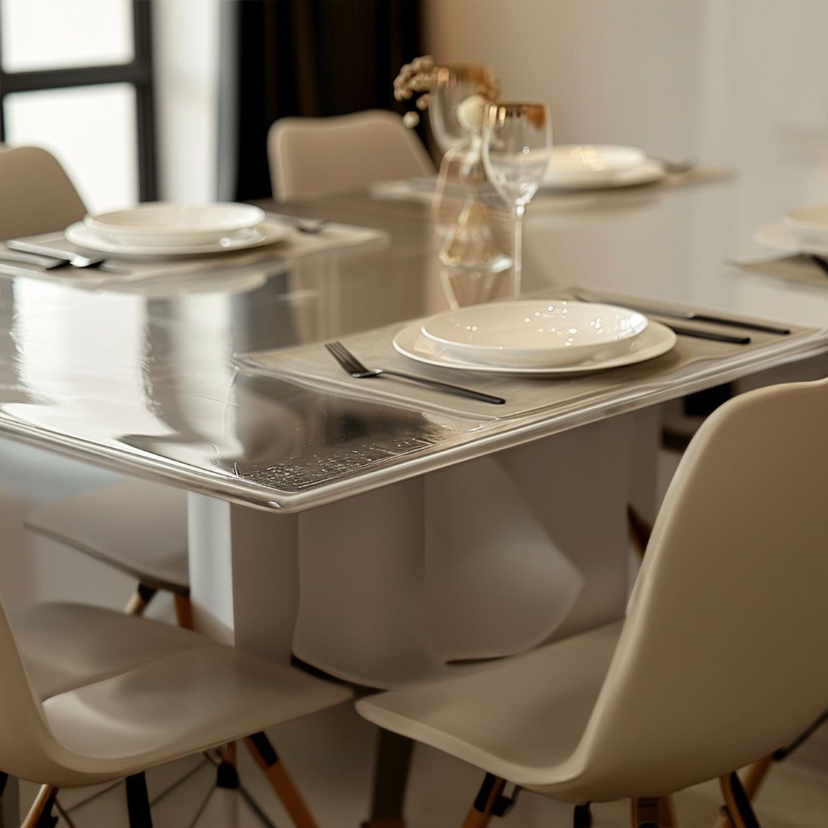 PVC Clear Dining Table Mat Table Cover