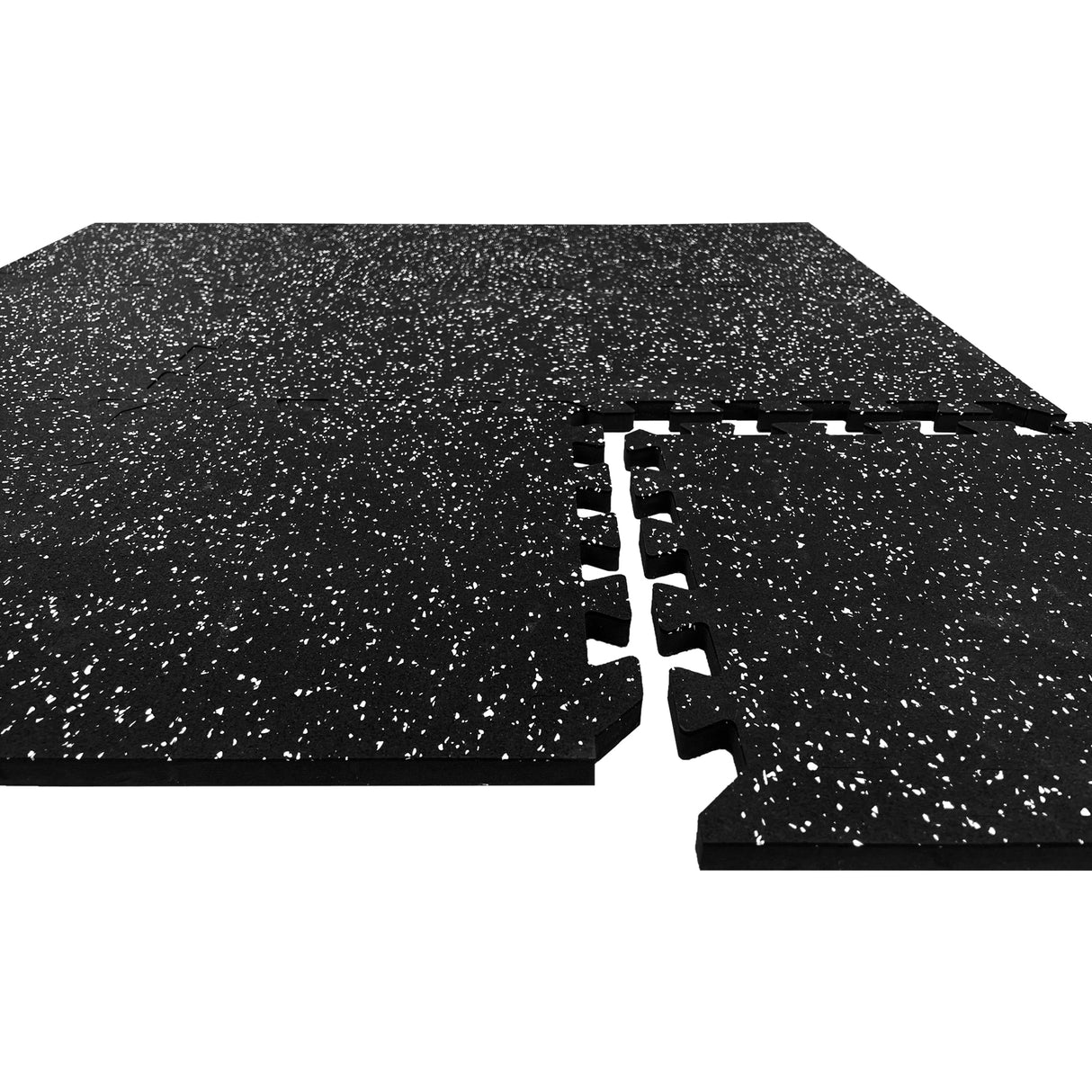 Interlocking Rubber Topped Anti Vibration Foam Mats -30cm x 30cm - 14mm Thick