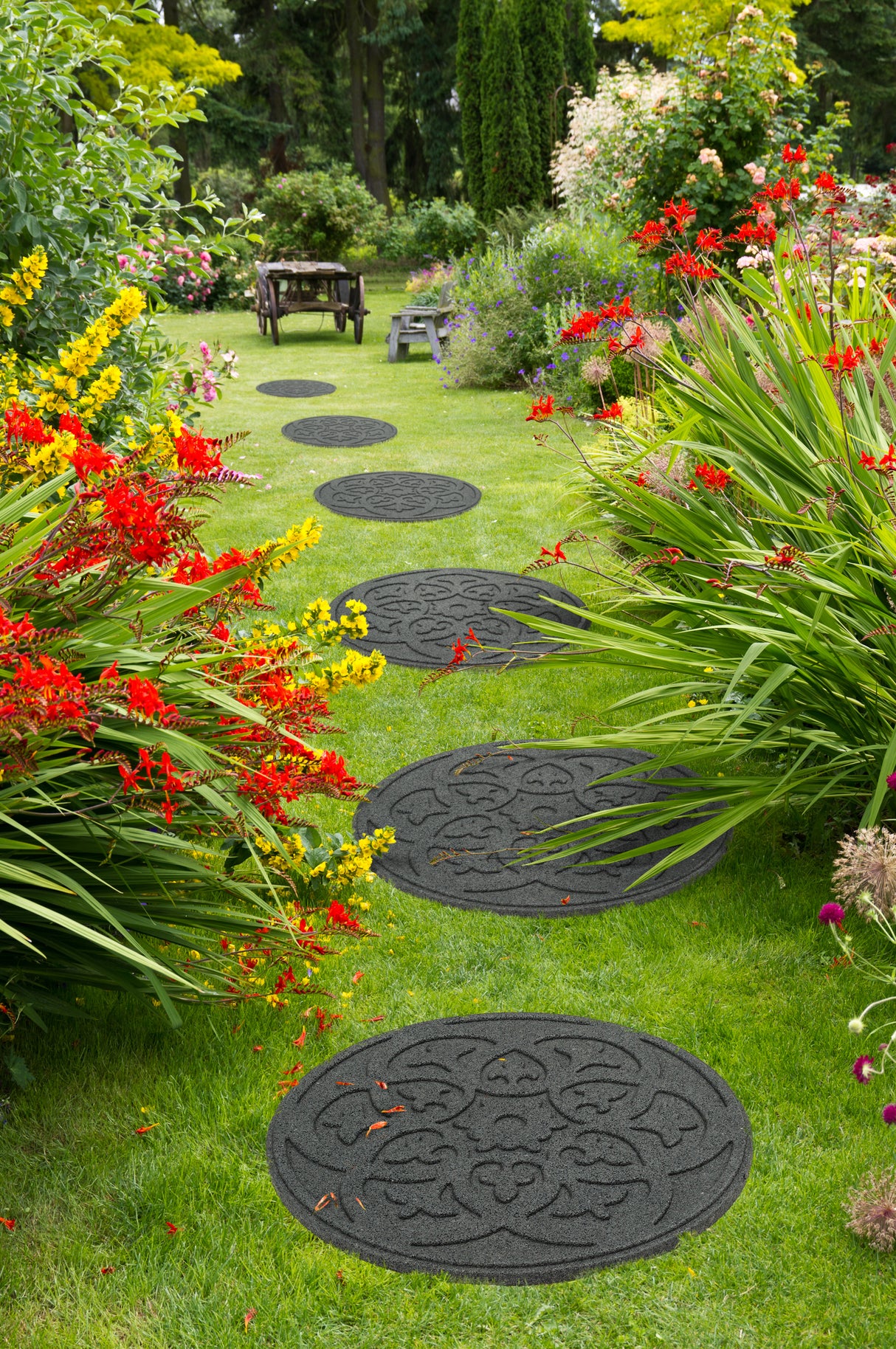 Eco-Friendly Garden Stepping Stones - Scroll