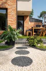 Eco-Friendly Garden Stepping Stones - River Rock - Grey