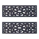 Victorian Style Eco-Friendly Rubber Step Mat - Grey - Indoor Outdoor