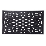 Victorian Style Eco Outdoor Door Mat - Black