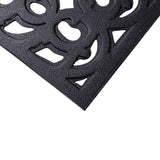 Victorian Style Eco Outdoor Door Mat - Black