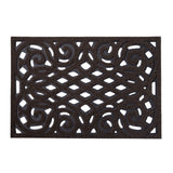 Victorian Style Eco Outdoor Door Mat - Chocolate