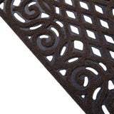 Victorian Style Eco Outdoor Door Mat - Chocolate