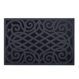 Victorian Style Eco Indoor/Outdoor Door Mat - Dark Grey