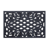 Victorian Style Eco Indoor/Outdoor Door Mat - Dark Grey
