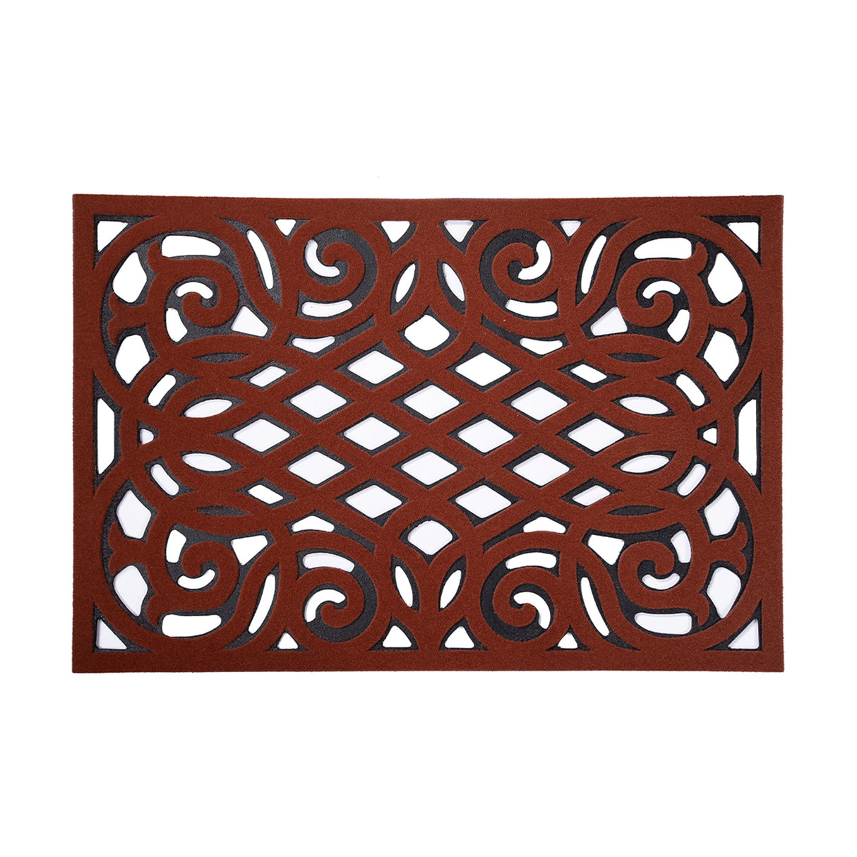 Victorian Style Eco Outdoor Door Mat - Terracotta