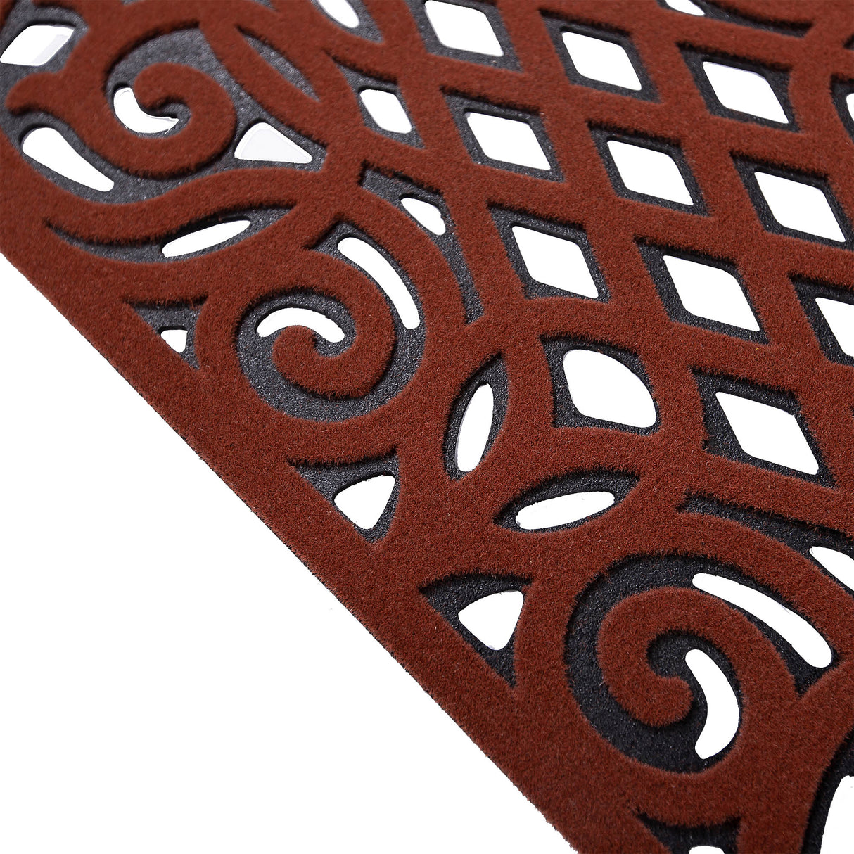 Victorian Style Eco Outdoor Door Mat - Terracotta