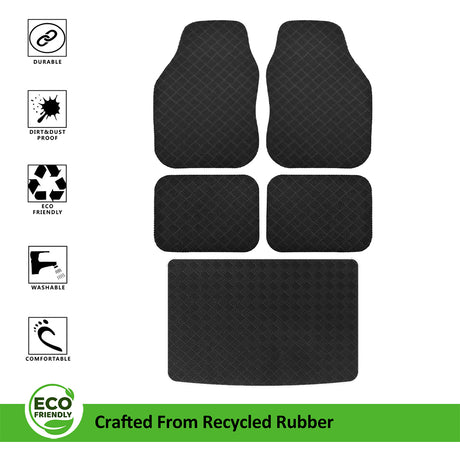 Eco Friendly Universal Car Mat - Full Set + Boot Mat