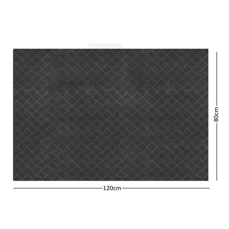 4mm thick rubber mat  with dimensions 120cm x 80cm on a white background