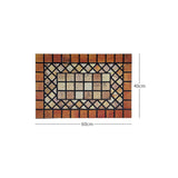 Nicoman Elegant Tile Mat Barrier Door Mat - Red Edge