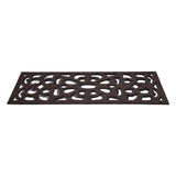 Victorian Style Eco-Friendly Rubber Step Mat - Brown - Indoor/Outdoor