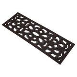 Victorian Style Eco-Friendly Rubber Step Mat - Brown - Indoor/Outdoor