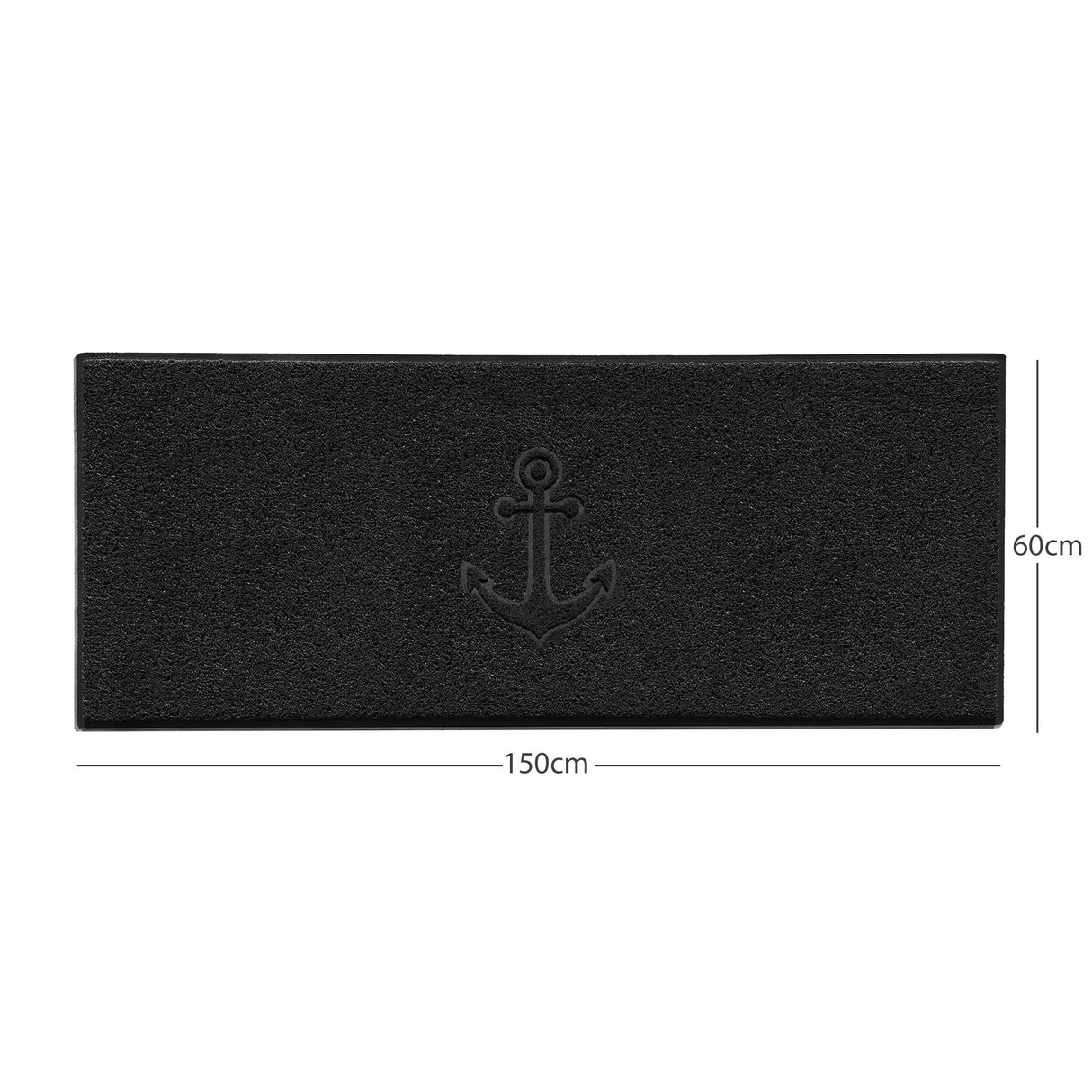 "Anchors Away" Grey Spaghetti Door Mat