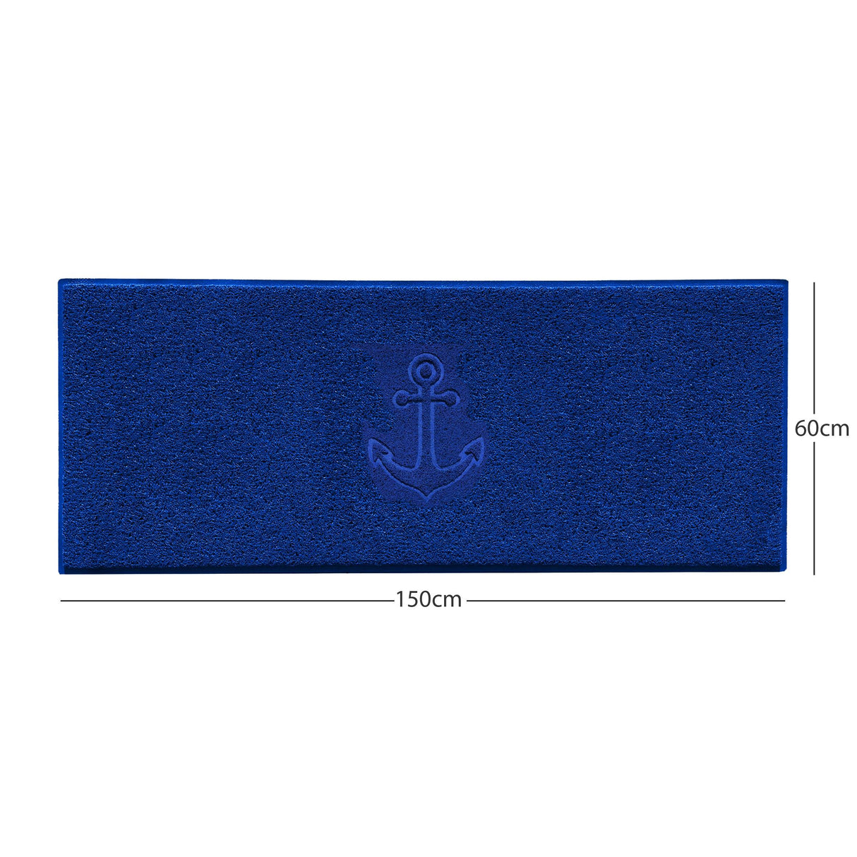 "Anchors Away" Grey Spaghetti Door Mat