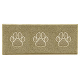 Embossed Triple Paw Home Entrance Runner Mat - Multiple Colours