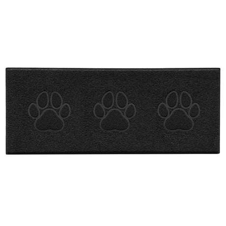 Embossed Triple Paw Home Entrance Runner Mat - Multiple Colours