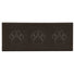 Embossed Triple Paw Home Entrance Runner Mat - Multiple Colours