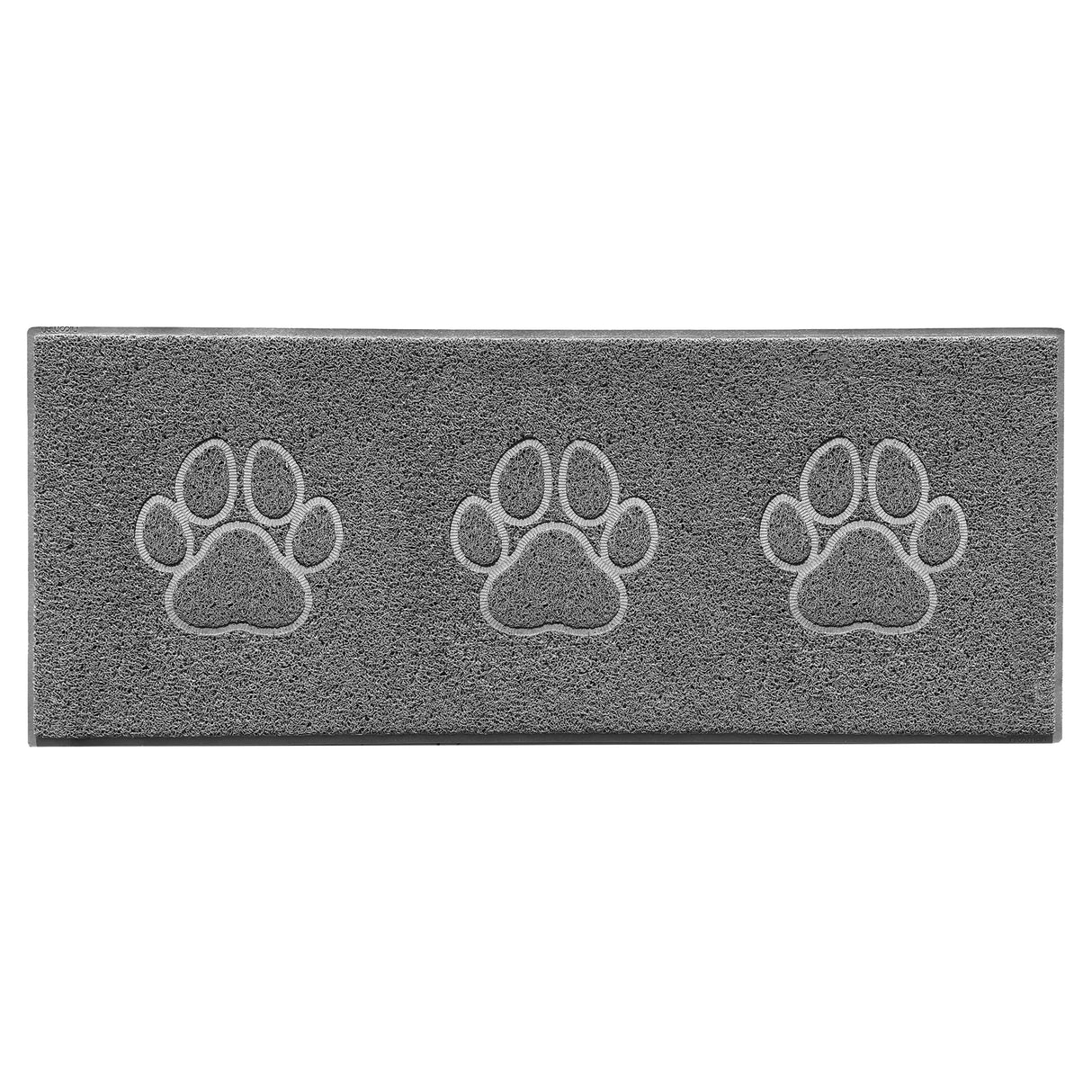 Embossed Triple Paw Home Entrance Runner Mat - Multiple Colours