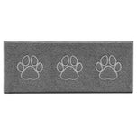 Embossed Triple Paw Home Entrance Runner Mat - Multiple Colours
