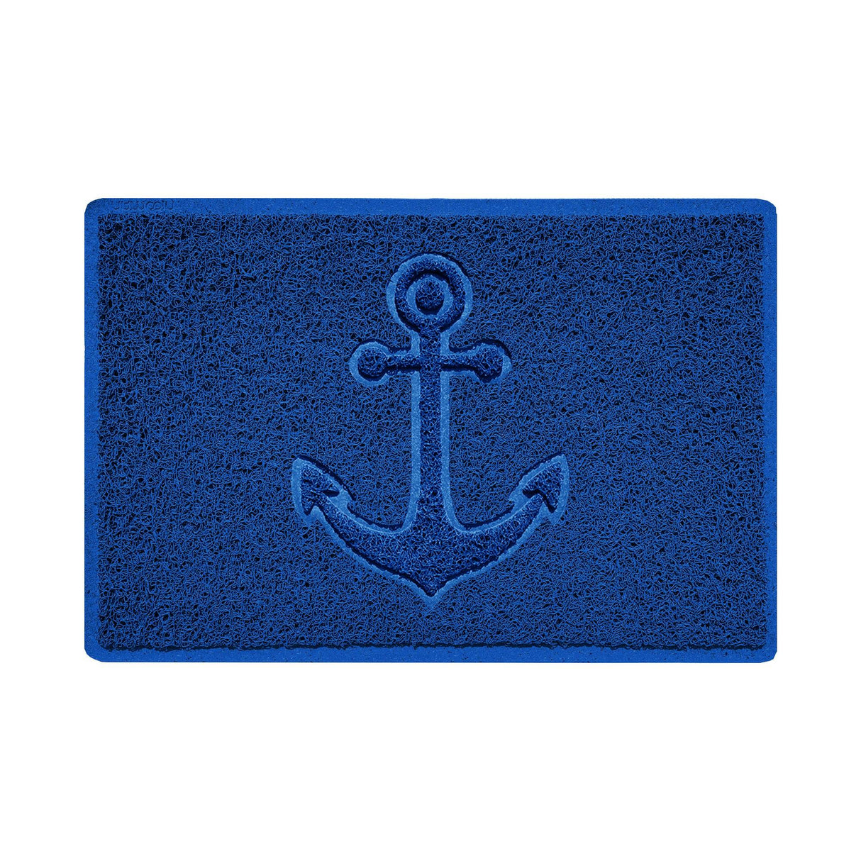 "Anchors Away" Grey Spaghetti Door Mat