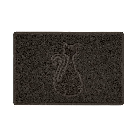 Embossed Spaghetti Outdoor Doormat - Brown