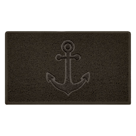 "Anchors Away" Grey Spaghetti Door Mat