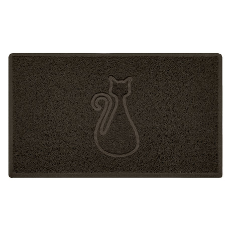 Embossed Spaghetti Outdoor Doormat - Brown