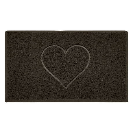 Embossed Spaghetti Outdoor Doormat - Brown