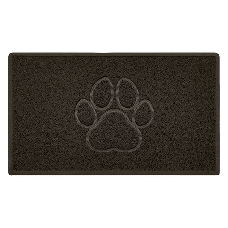 Embossed Spaghetti Outdoor Doormat - Brown