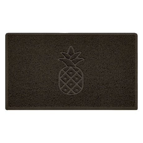 Embossed Spaghetti Outdoor Doormat - Brown