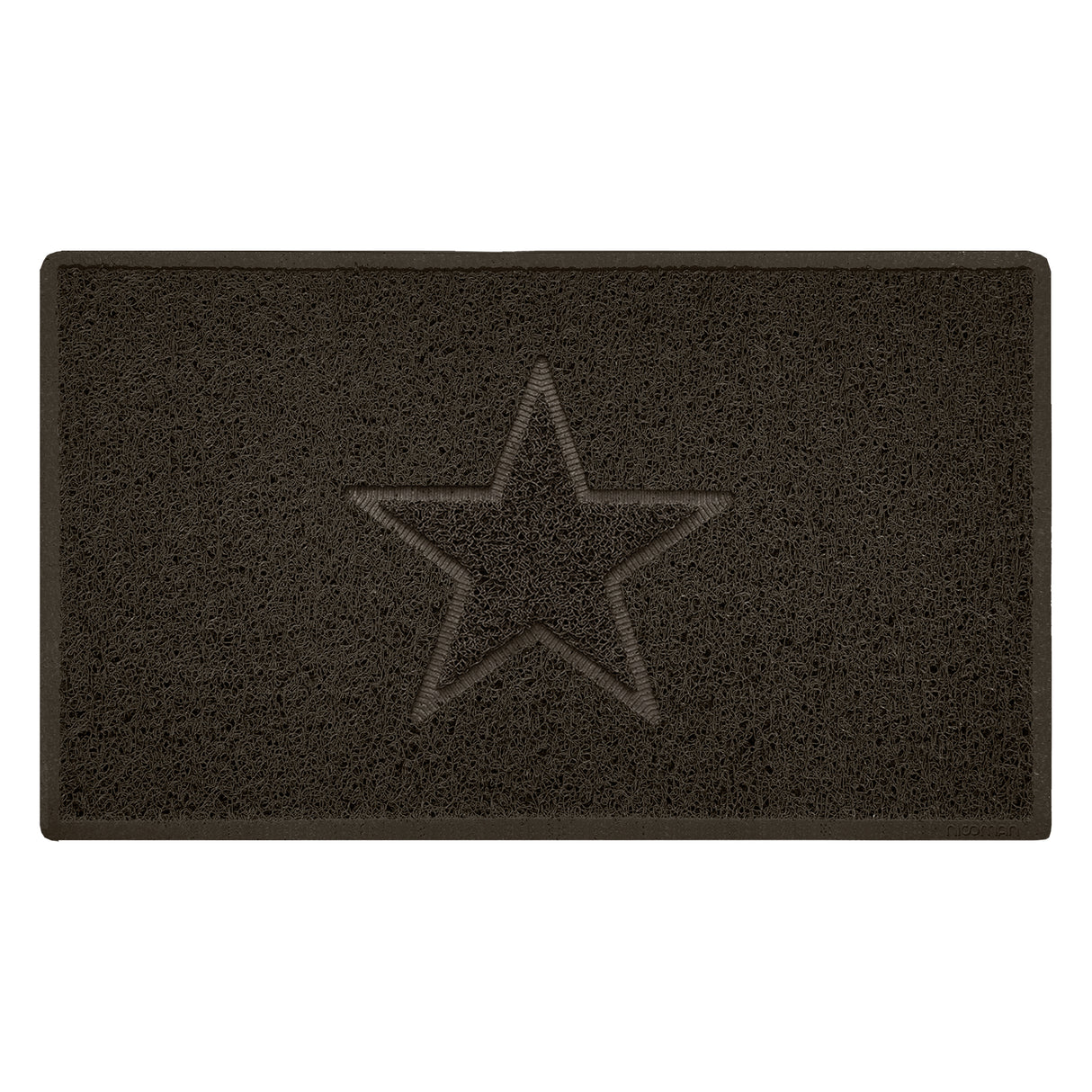 Outdoor Spaghetti Doormat Embossed - Brown