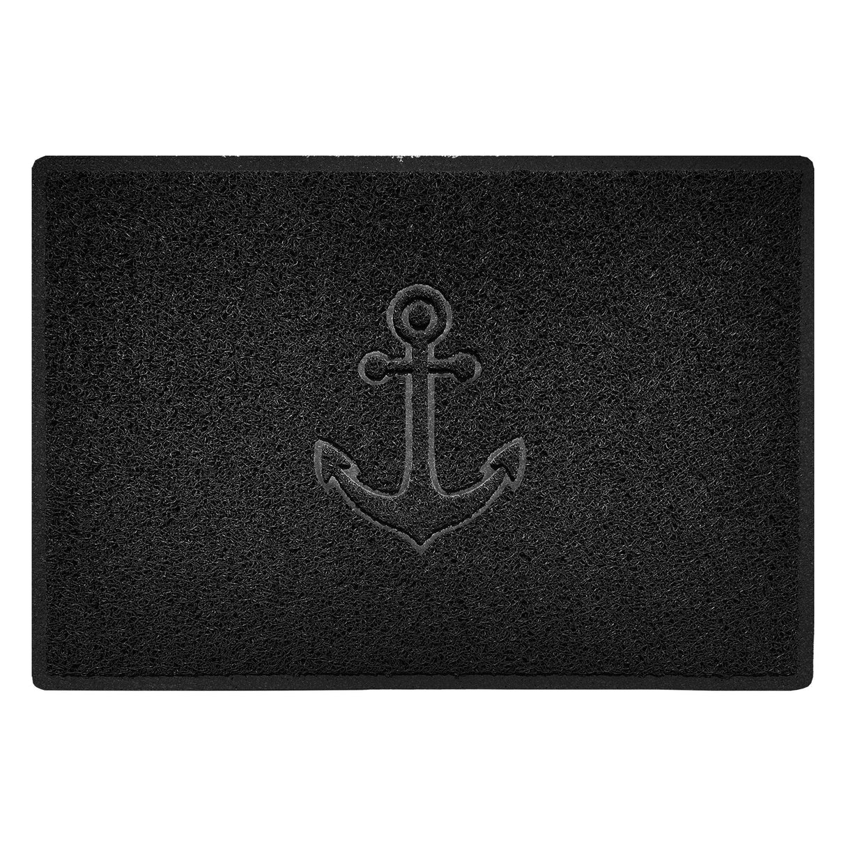 "Anchors Away" Grey Spaghetti Door Mat