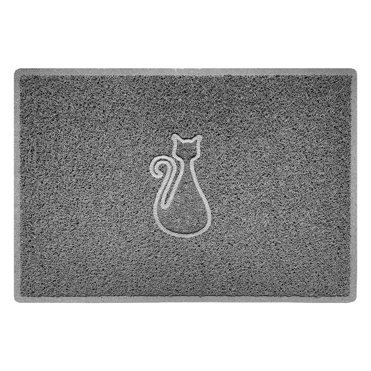 "Cat" Embossed Loofah Textured Spaghetti Door Mat