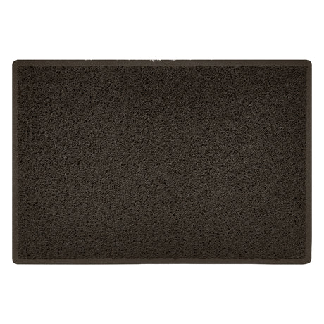 Embossed Spaghetti Outdoor Doormat - Brown