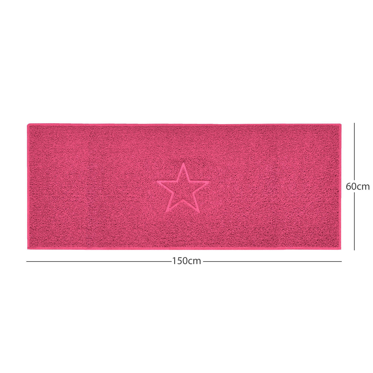 nicoman pink spaghetti indoor mat, multi colour options, free delivery, uk made