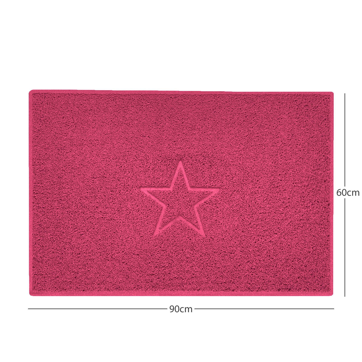 nicoman pink spaghetti indoor mat, multi colour options, free delivery, uk made